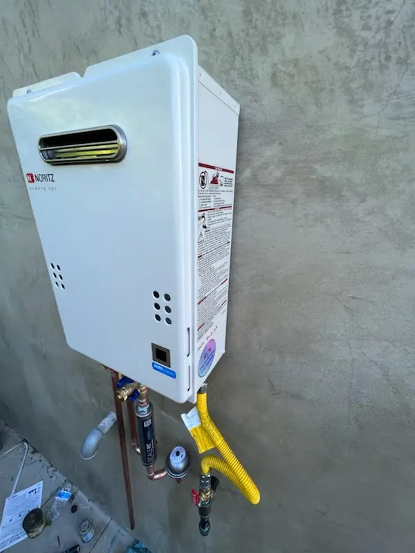 Tankless water heater installation for Ronald homes